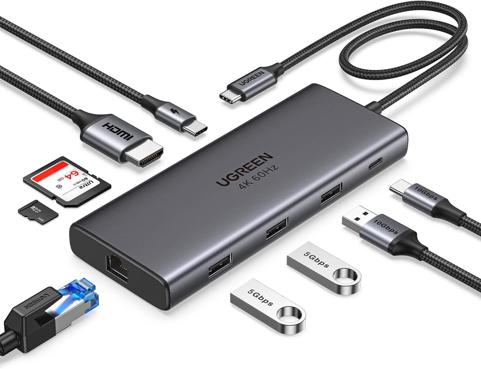 USB-хаб Ugreen 9-в-1